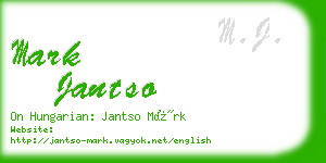 mark jantso business card